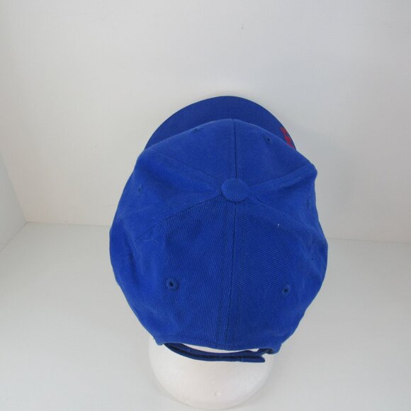 Russell Wolves Embroidered Logo Men's Blue Adjustable Strap Back Cap Hat - Picture 6 of 9